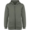 Kinder Hooded Sweater Full Zip Native Spirit NS405 Organic Khaki
